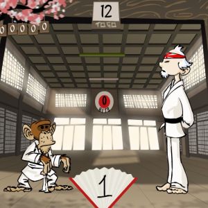 Macaco de karatê jogo foto 1