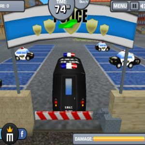 As imagenes e detalhes do jogo de Estacionamento de Carros da Polícia
