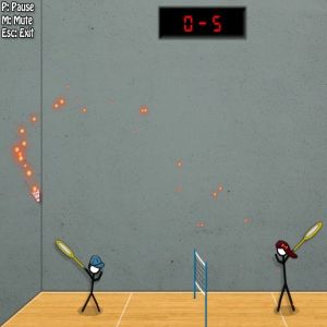 Stick Figure Badminton 3 game photo 3