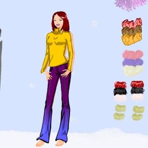 A Menina de Inverno Vestir jogo foto 2