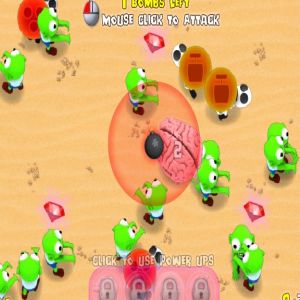 Zombies vs Cerebros juego foto 2